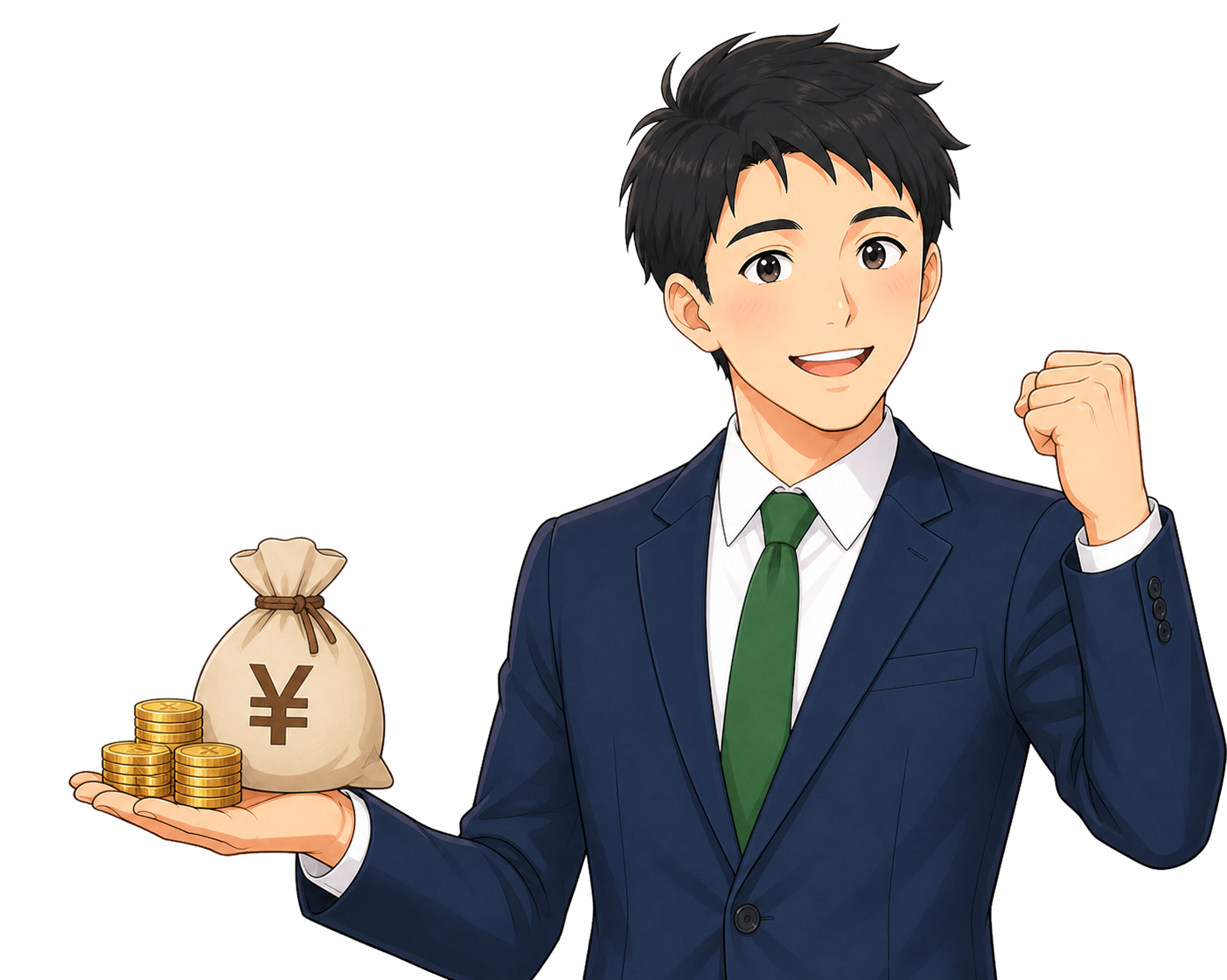 資産形成の成果を喜ぶ加入者本人